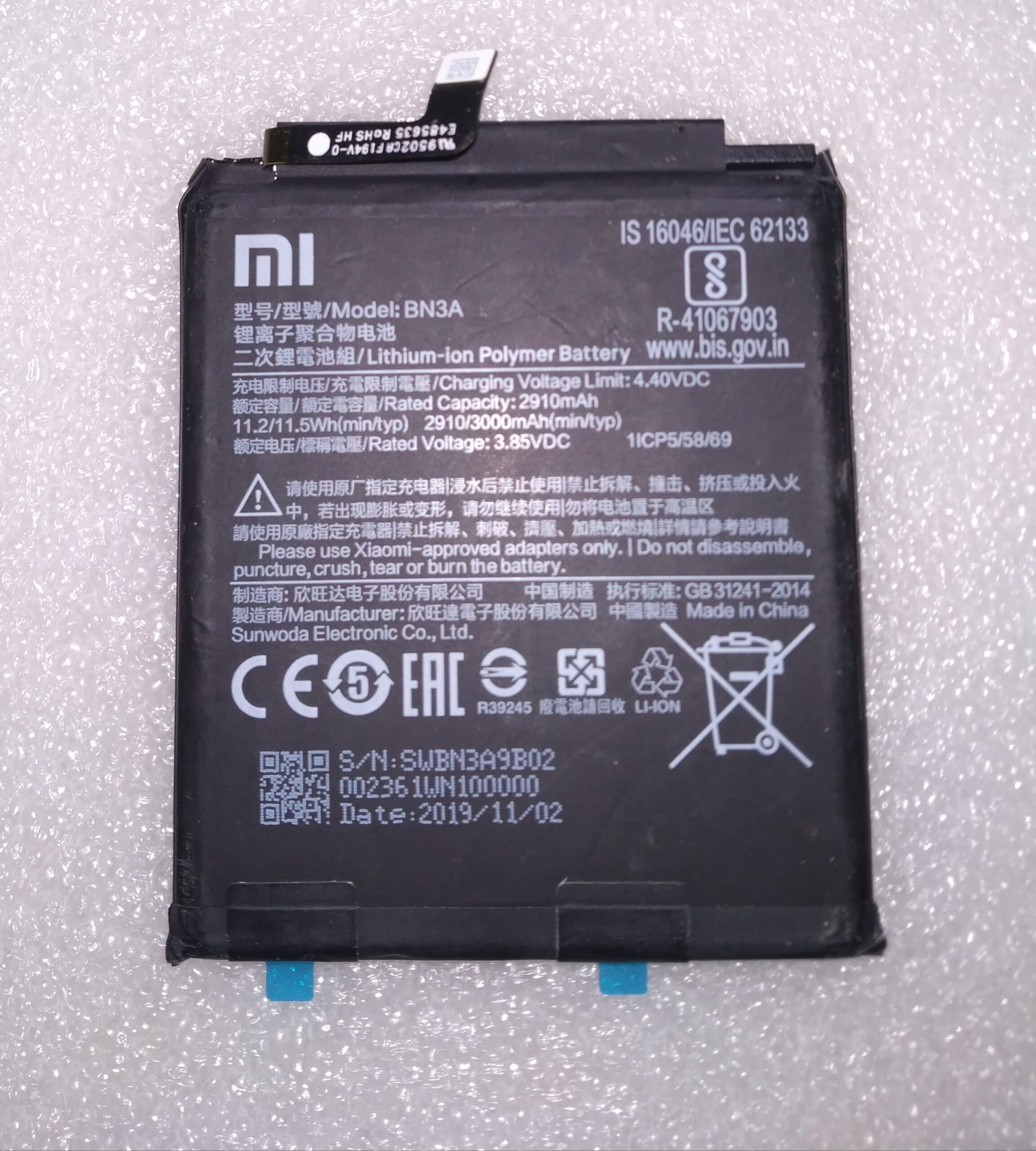 Battery-BM3A-Global Original Battery Redmi GO